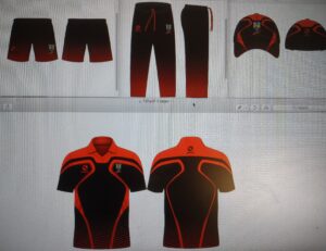 Images of the Guildford City Cricket Youth Project One-Day cap, shirt, trousers and shorts