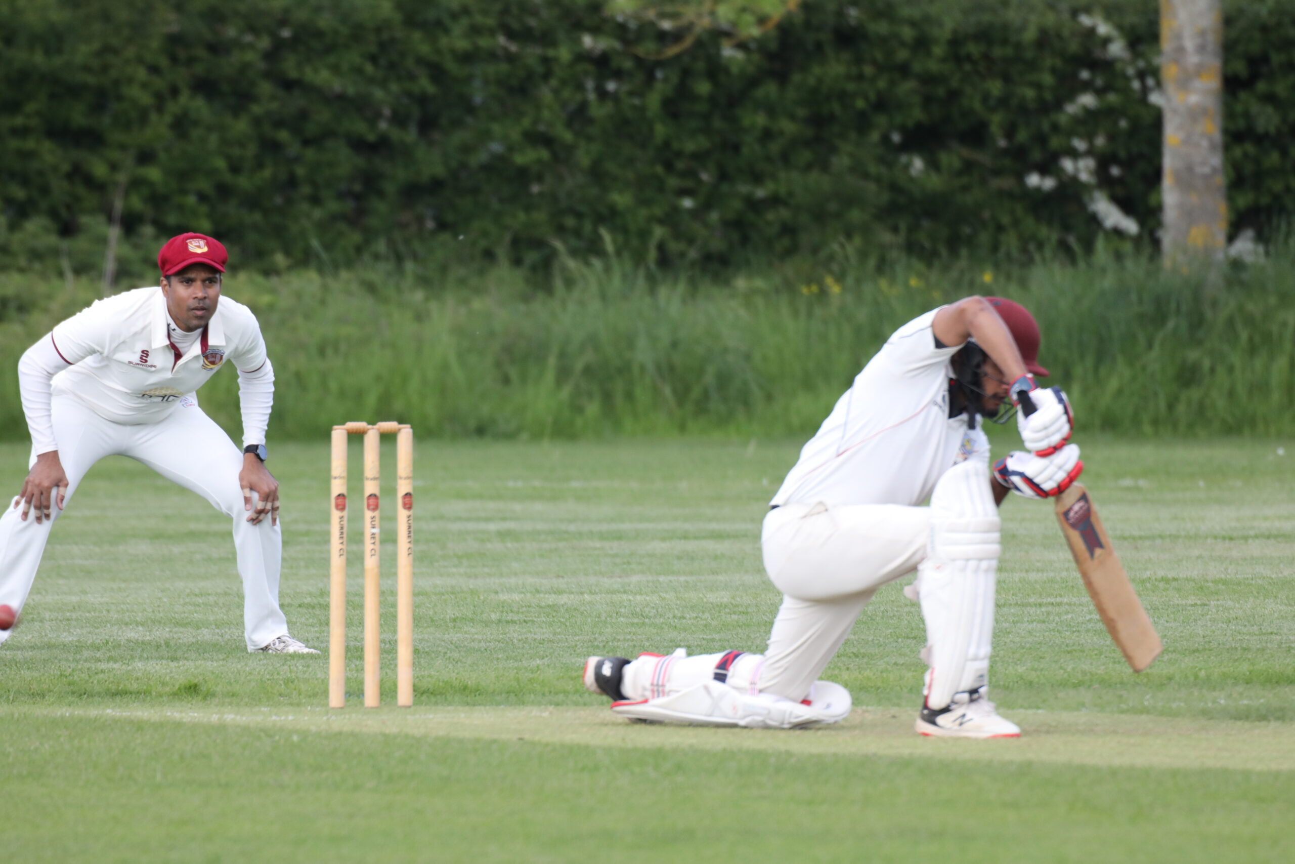 Guildford City Cricket Youth Project 1st XI captain Rohail Khan batting
